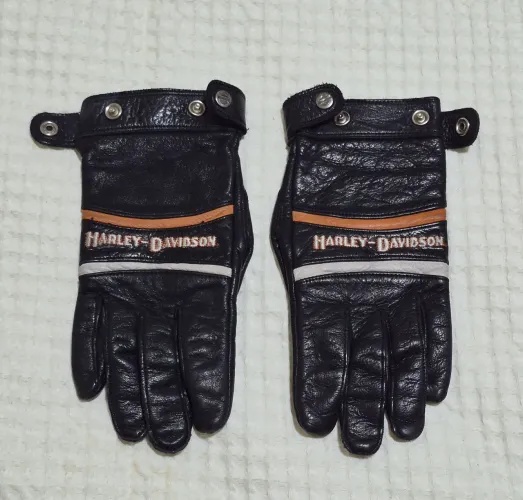 Luva Harley Davidson feminina couro tam S/P