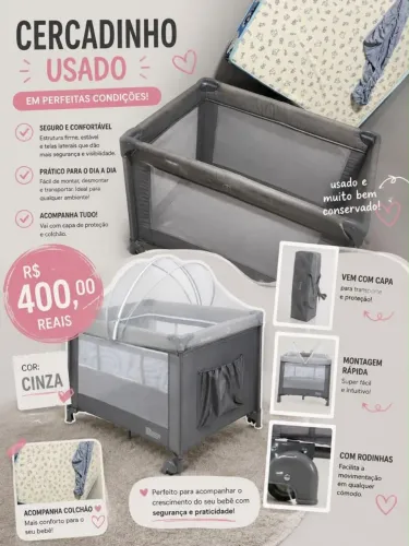 Berço cercadinho