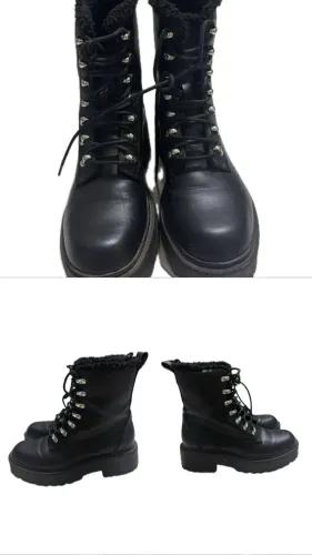 Coturno de couro Forever 21