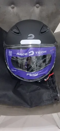 Capacete racetech 58 aberto muito lindo
