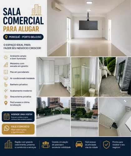 Sala comercial em excelente localização no bairro do pereque