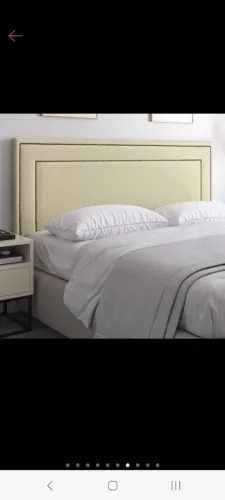 Cabeceira para cama box casal e solteiro corbege linho.