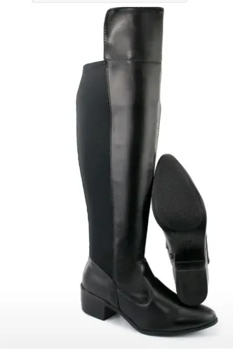 Bota cano longo preta seminova