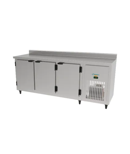 bh Balcão Refrigerado Inox para Cozinha Industrial
