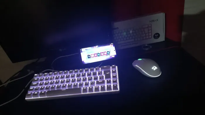 Mouse redragon invender pro/teclado HYRAX thunder pro switch marrom 