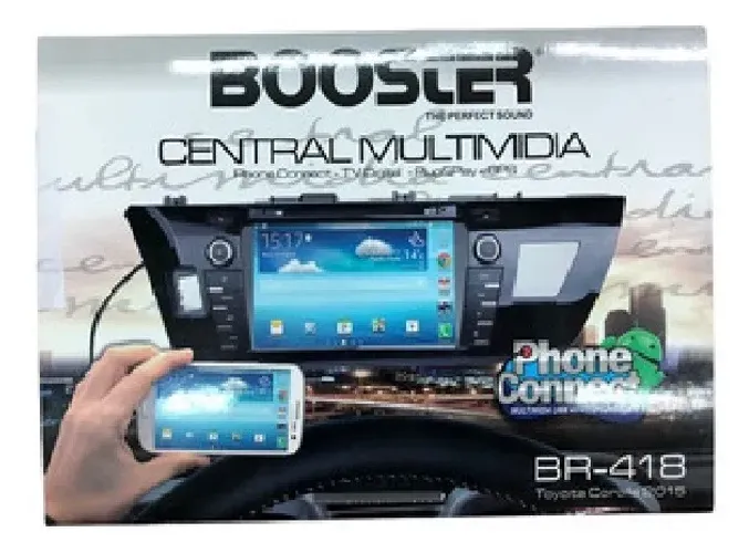 Central Multimídia Corolla 15 16 17 Booster S90 Gps Dvd Gli Nova na Caixa