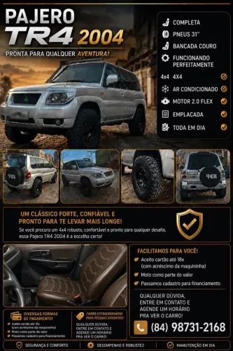 Mitsubishi Pajero TR4 2.0/ 2.0 Flex 16V 4X4 Mec. 2004