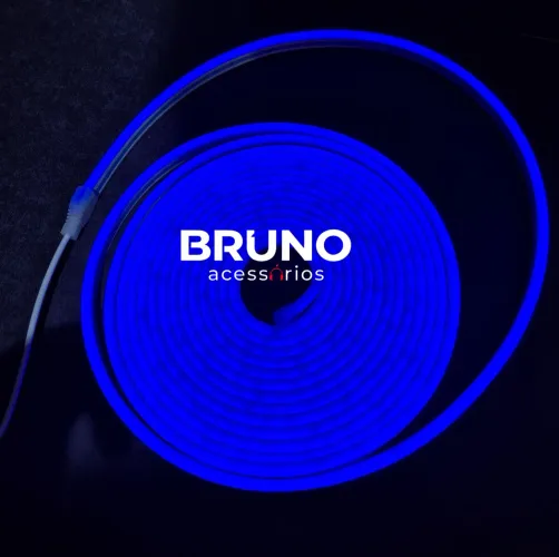 Mangueira Led Neon Blue para Setup gamer e Decoração (5m)