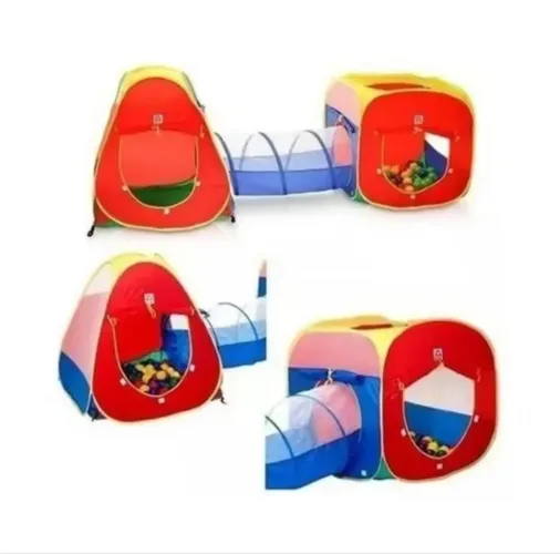 BARRACA INFANTIL COM TÚNEL