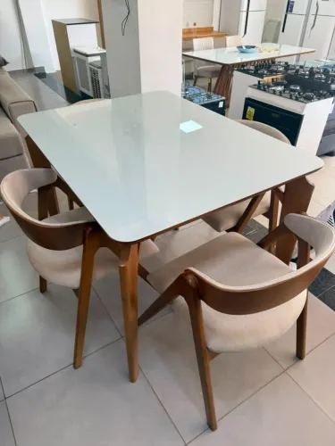 Mesa Capri Nelma Com Cadeira Antonella Novo