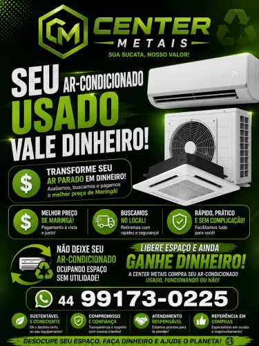 Compramos seu ar condicionado usado , funcionando ou não