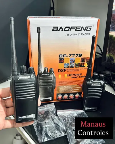 Rádio Comunicador Baofeng BF-777S Kit 2 Rádios, fones e acessórios ( Promoção )