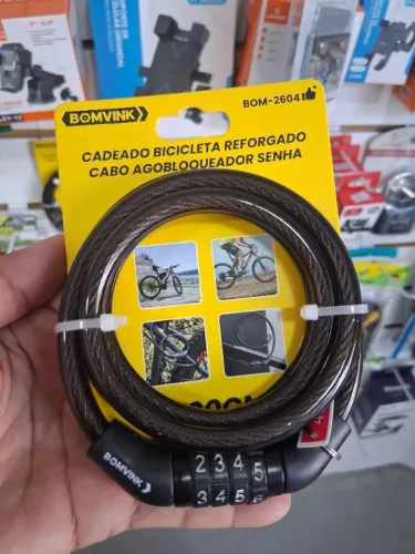 Cadeado para Bicicleta Com Senha  - Entrega Grátis