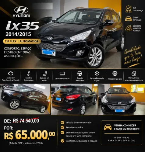 Hyundai IX35 GLS 2.0 16V 2WD Flex Aut. 2015