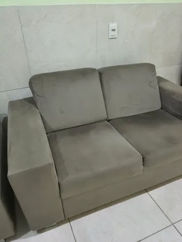 Sofá de 2 e 3 lugares usado