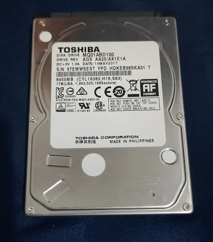 HD sata Toshiba 2.5 1tb
