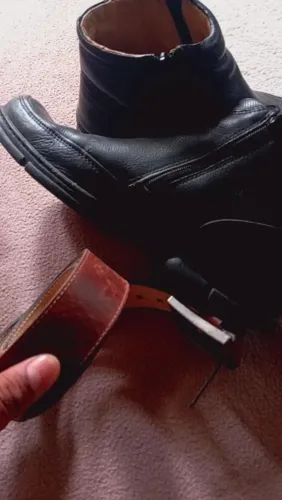 Bota Anatômico Cano Curto + Cinto de Couro