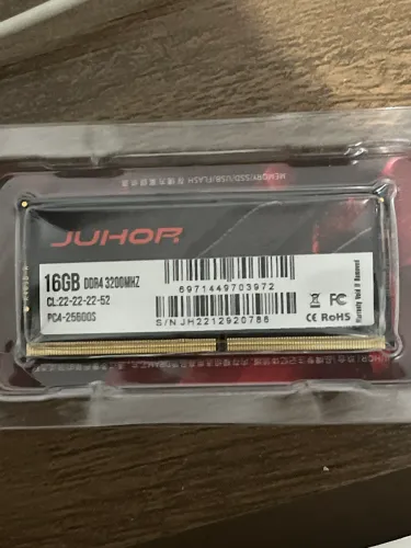 Memória RAM 16GB 3200Mhz DDR4 SODIMM Juhor para Notebook