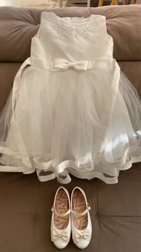 Vestido de aia + sapatilha TAM 32