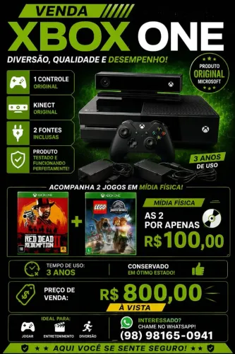 Vendo Xbox ONE 800,00