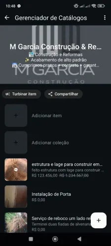 Serviço de construção e reformas 