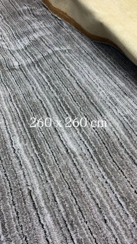 Tapete Premium Cinza Mesclado 2,60 x 2,60m - Moderno e Sofisticado