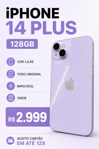 iPhone 14Plus 128Gb Lilás 