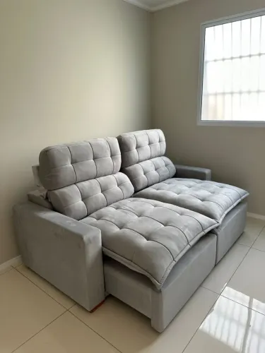 Sofá Retrátil Reclinável com Pillowtop ( Pronta entrega)