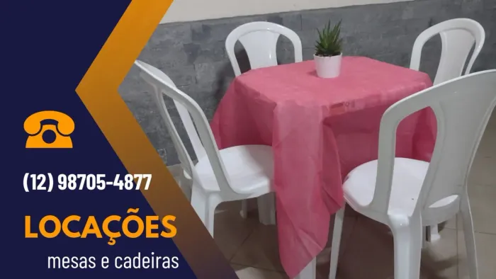 Aluguel de mesas e cadeiras
