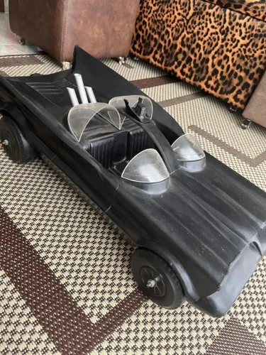 Batmóvel 74cm de comprimento bolha antigo
