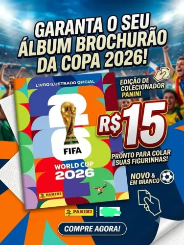Álbum de figurinhas Copa do mundo 2026 - Brochura/ Capa Cartão (Panini original)
