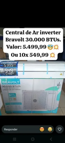 Ar splitt 30 mil BTUs inverter 220 volts $5500,00