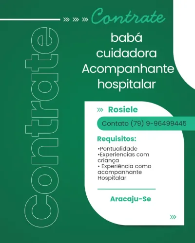 Baba , Acompanhante Hospitalar , cuidadora