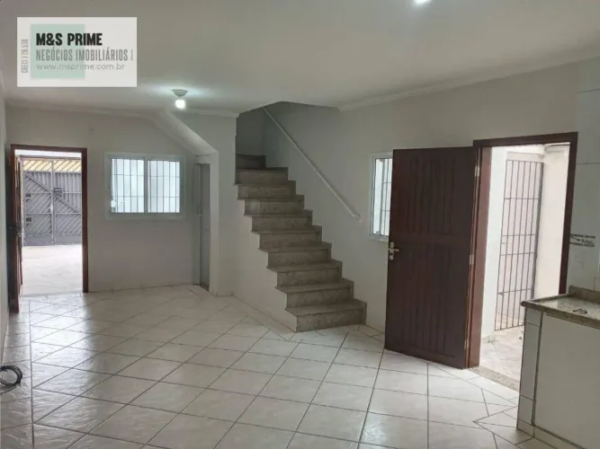 Sobrado com 3 dormitórios para alugar, 94 m² por R$ 3.233,40/mês - Vila Marina - Santo And