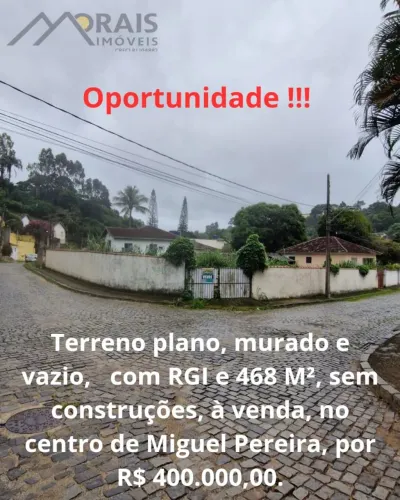 Terreno à venda em Miguel Pereira