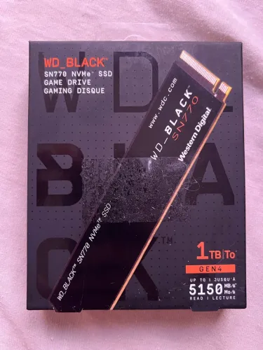 Ssd nvme Wd black Sn770 1tb 5150 leitura