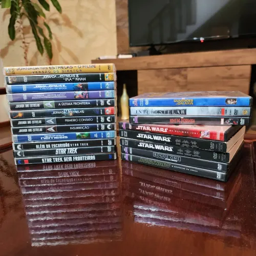 Mega coleção de filmes Star Trek, Star Wars e ficção científica, todos em excelente estado