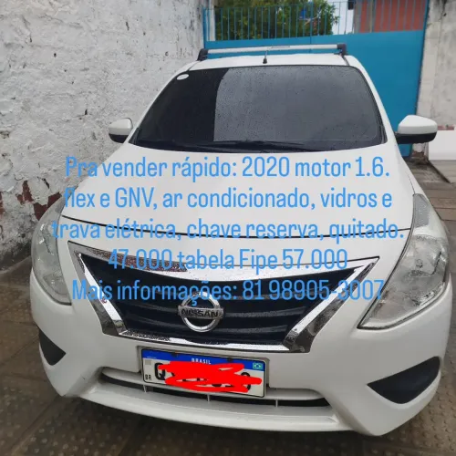 Nissan Versa S 1.6 16V Flexstart 4P Mec. 2020