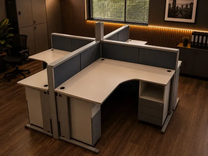 Mesa de escritório com 4 posições 4x4 super resistente 
