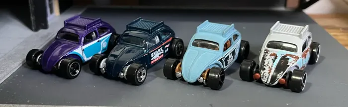 4 Hot Wheels Custom Beetle Looses