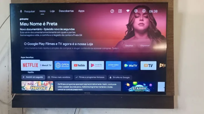 Vendo TV smart 43 aiwa semi nova