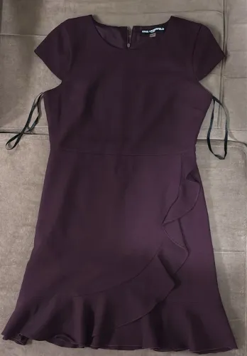 Vestido Karl Lagerfeld Roxo Elegante