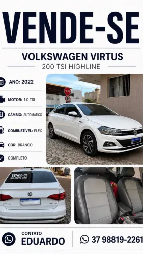 Volkswagen Virtus Highline 200 TSI 1.0 Flex 12V AUT 2022