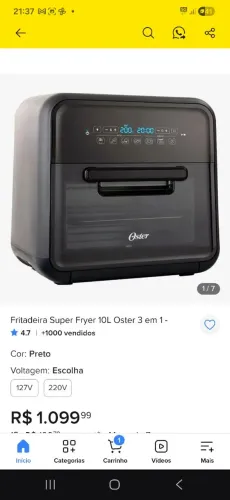 Fritadeira elétrica Oster