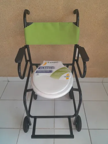 Cadeira de rodas para banho em 05x no cartão