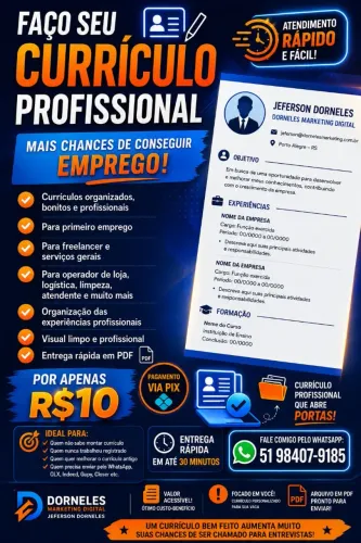 Faço seu currículo