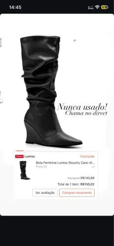 Bota cano longo