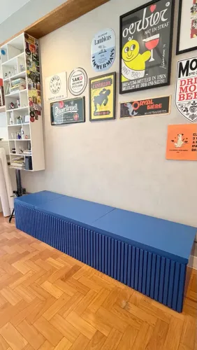 Bando laqueado azul
