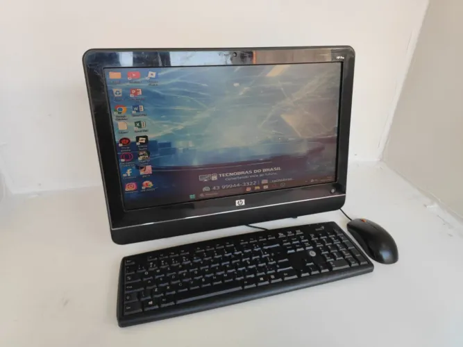 Computador HP Completo AMD Dual Core + SSD 120GB | Monitor 18,5 + Wi-Fi + Mouse e Teclado