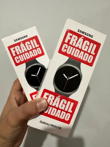Samsung Galaxy Watch 8 Bluetooth - 40mm e 44mm Branco | Lacrado + Nota Fiscal + Garantia